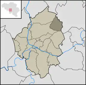 Sectorul Ransart pe harta administrativă a orașului Charleroi