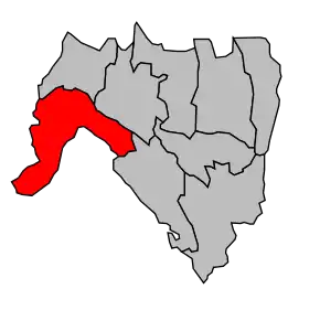 Cantonul Lagnieu în cadrul arondismentului