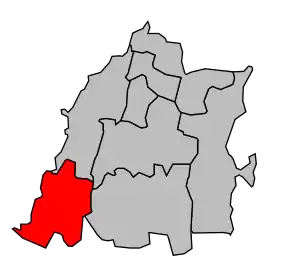 Cantonul Poncin în cadrul arondismentului