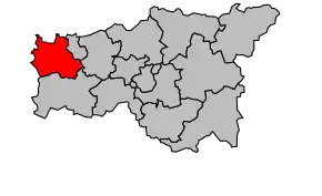 Cantonul Chauny în cadrul arondismentului