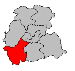 Cantonul Saint-Simon în cadrul arondismentului