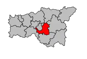 Cantonul Laon-Sud în cadrul arondismentului