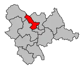 Cantonul Moulins-Ouest în cadrul arondismentului