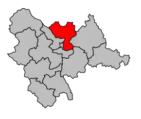 Cantonul Yzeure în cadrul arondismentului