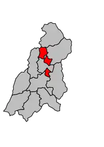 Cantonul Digne-les-Bains-Est în cadrul arondismentului