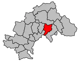 Cantonul La Bâtie-Neuve în cadrul arondismentului