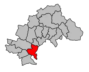 Cantonul Laragne-Montéglin în cadrul arondismentului