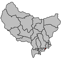 Cantonul Beausoleil în cadrul arondismentului