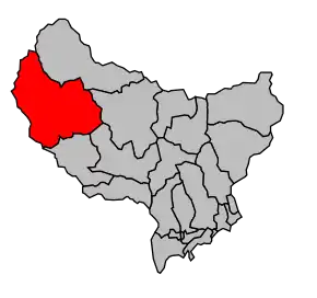 Cantonul Guillaumes în cadrul arondismentului