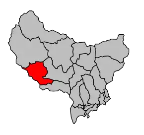 Cantonul Puget-Théniers în cadrul arondismentului