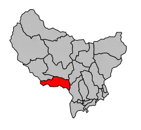 Cantonul Roquestéron în cadrul arondismentului