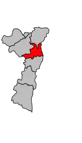 Cantonul Chomérac în cadrul arondismentului