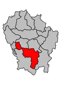 Cantonul Joyeuse în cadrul arondismentului