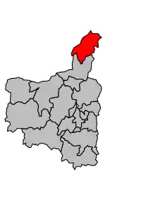 Cantonul Givet în cadrul arondismentului