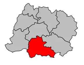 Cantonul Monthois în cadrul arondismentului