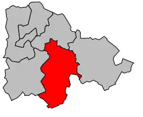 Cantonul Mouzon în cadrul arondismentului