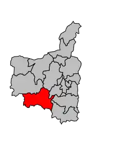 Cantonul Signy-l'Abbaye în cadrul arondismentului