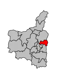 Cantonul Nouzonville în cadrul arondismentului