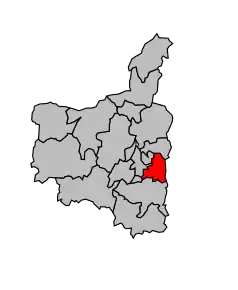 Cantonul Villers-Semeuse în cadrul arondismentului