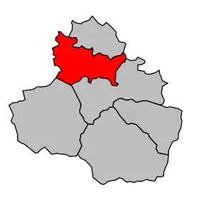 Cantonul Saint-Lizier în cadrul arondismentului