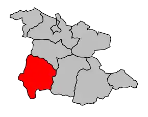 Cantonul Vicdessos în cadrul arondismentului