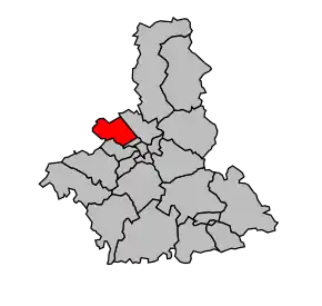 Cantonul Troyes-4 în cadrul arondismentului