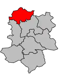 Cantonul Alaigne în cadrul arondismentului