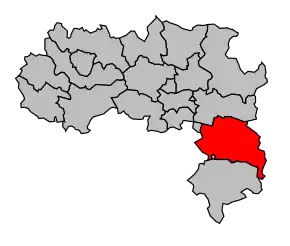 Cantonul Lagrasse în cadrul arondismentului