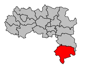 Cantonul Mouthoumet în cadrul arondismentului