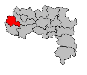 Cantonul Salles-sur-l'Hers în cadrul arondismentului