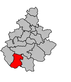 Cantonul Belmont-sur-Rance în cadrul arondismentului