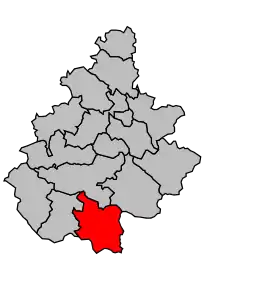 Cantonul Camarès în cadrul arondismentului