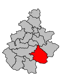 Cantonul Cornus în cadrul arondismentului