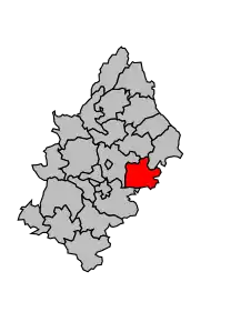 Cantonul Laissac în cadrul arondismentului