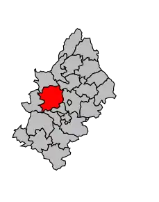 Cantonul Marcillac-Vallon în cadrul arondismentului