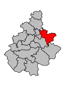 Cantonul Peyreleau în cadrul arondismentului