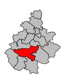 Cantonul Saint-Affrique în cadrul arondismentului