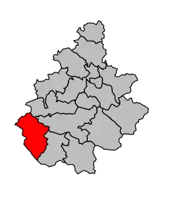 Cantonul Saint-Sernin-sur-Rance în cadrul arondismentului