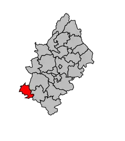 Cantonul La Salvetat-Peyralès în cadrul arondismentului