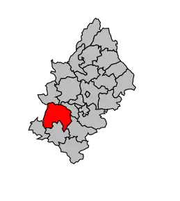 Cantonul Baraqueville-Sauveterre în cadrul arondismentului