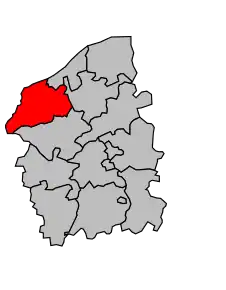 Cantonul Dozulé în cadrul arondismentului