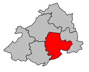 Cantonul Vassy în cadrul arondismentului