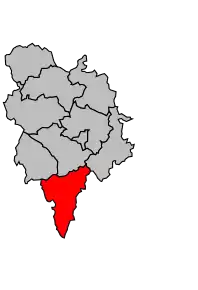 Cantonul Chaudes-Aigues în cadrul arondismentului