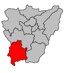 Cantonul Maurs în cadrul arondismentului