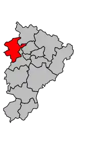 Cantonul Hiersac în cadrul arondismentului