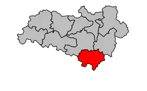 Cantonul Montembœuf în cadrul arondismentului