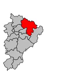 Cantonul La Rochefoucauld în cadrul arondismentului