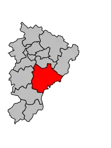 Cantonul Villebois-Lavalette în cadrul arondismentului