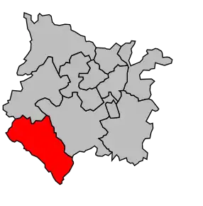 Cantonul Cozes în cadrul arondismentului