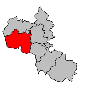 Cantonul Mirambeau în cadrul arondismentului